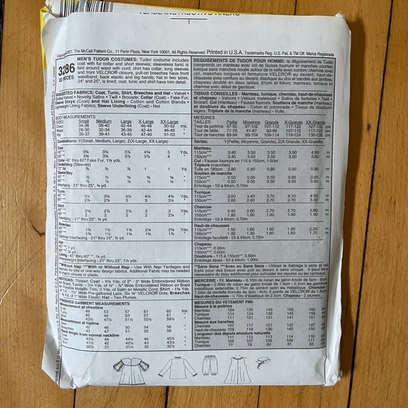 Three costume patterns all new not used. Simplicity 8587 and 5974 McCalls 3286, - Picture 7 of 7